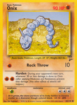 Onix - pokemon TCG Card