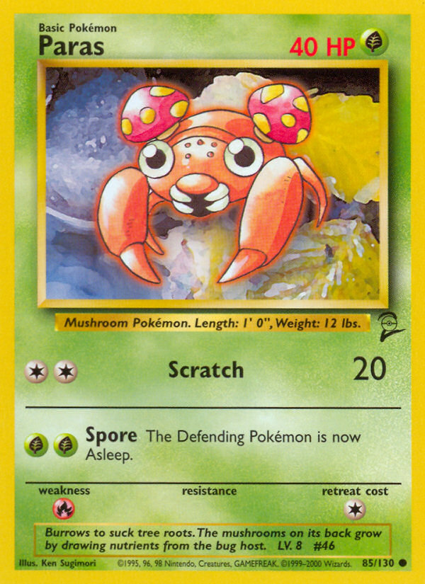 Paras - Pokémon TCG Card