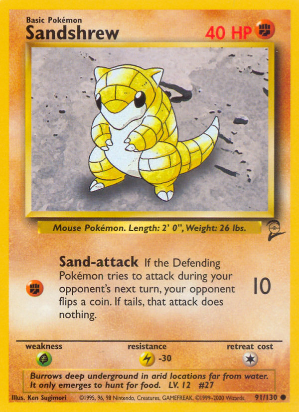 Sandshrew - Pokémon TCG Card