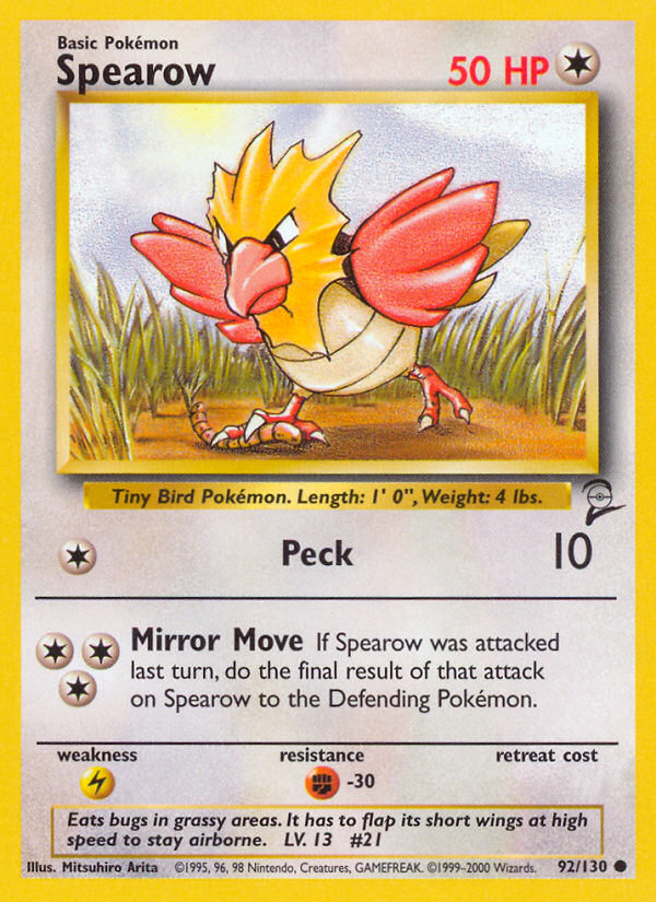 Spearow - Pokémon TCG Card
