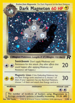 Dark Magneton - pokemon TCG Card