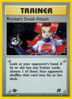 Rocket's Sneak Attack - pokemon TCG Card