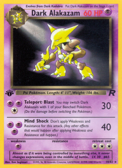 Dark Alakazam - pokemon TCG Card
