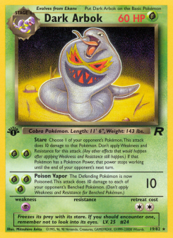Dark Arbok - pokemon TCG Card