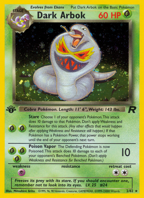 Dark Arbok - Pokémon TCG Card