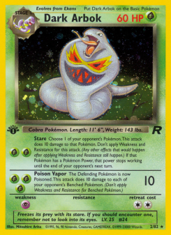 Dark Arbok - pokemon TCG Card