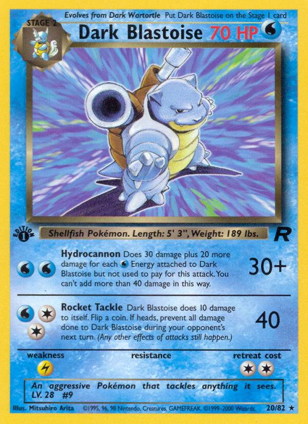 Dark Blastoise - Pokémon TCG Card