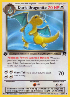 Dark Dragonite - pokemon TCG Card