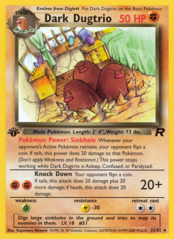 Dark Dugtrio - pokemon TCG Card