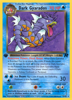 Dark Gyarados - pokemon TCG Card