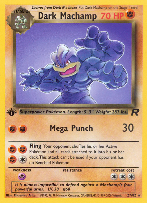 Dark Machamp - Pokémon TCG Card