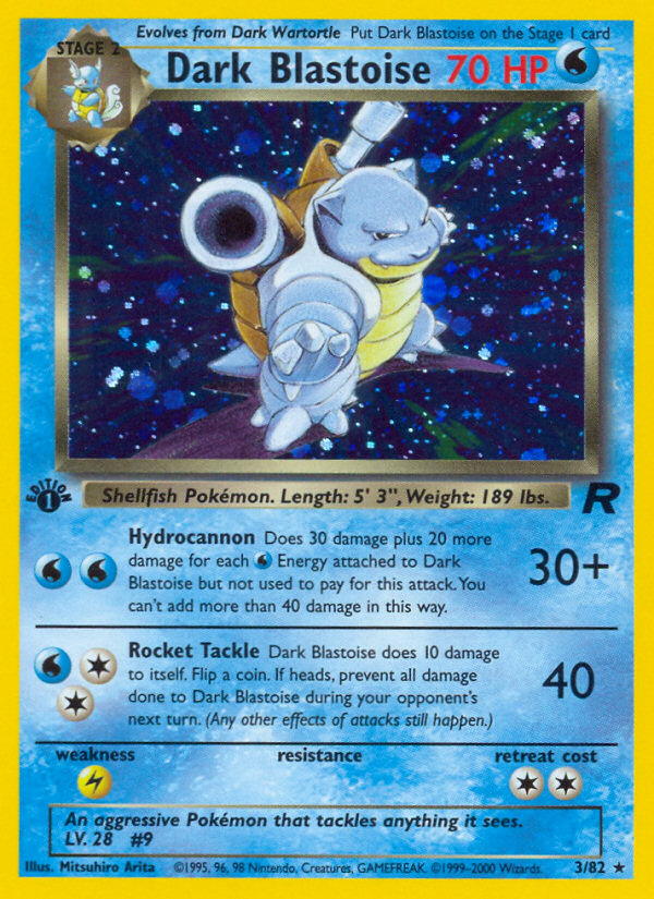 Dark Blastoise - Pokémon TCG Card