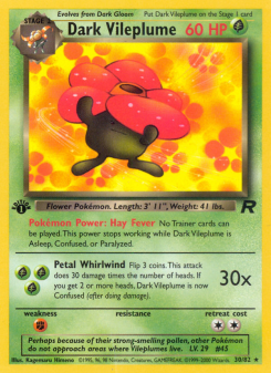 Dark Vileplume - pokemon TCG Card