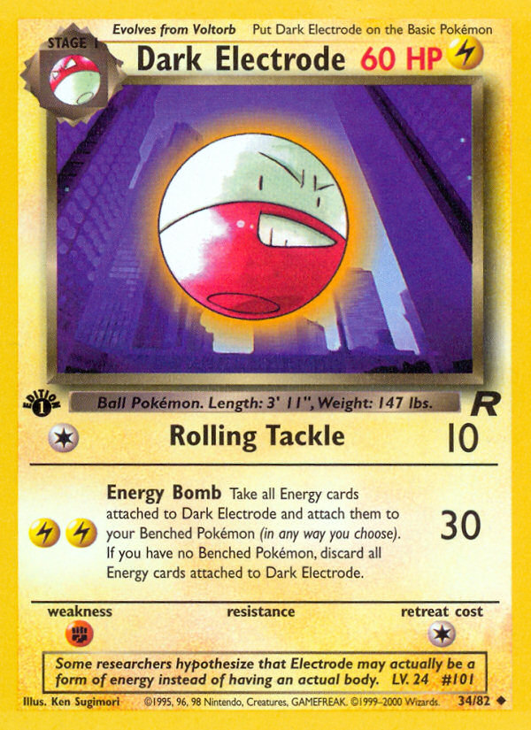 Dark Electrode - Pokémon TCG Card