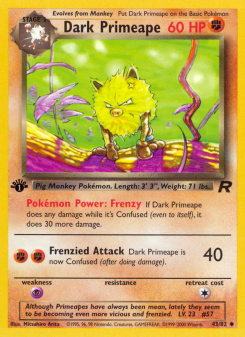 Dark Primeape - pokemon TCG Card
