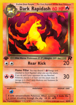 Dark Rapidash - pokemon TCG Card