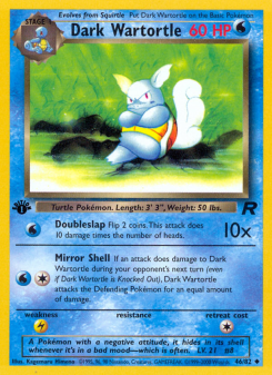 Dark Wartortle - pokemon TCG Card