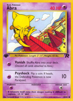 Abra - pokemon TCG Card