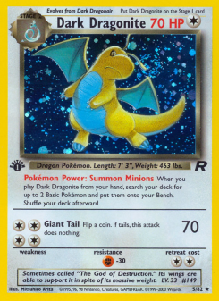 Dark Dragonite - pokemon TCG Card