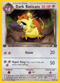 Dark Raticate - pokemon TCG Card