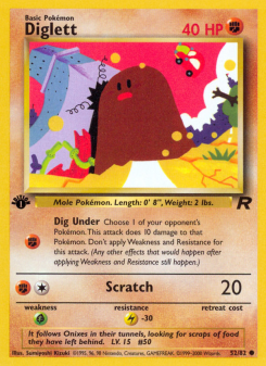 Diglett - pokemon TCG Card