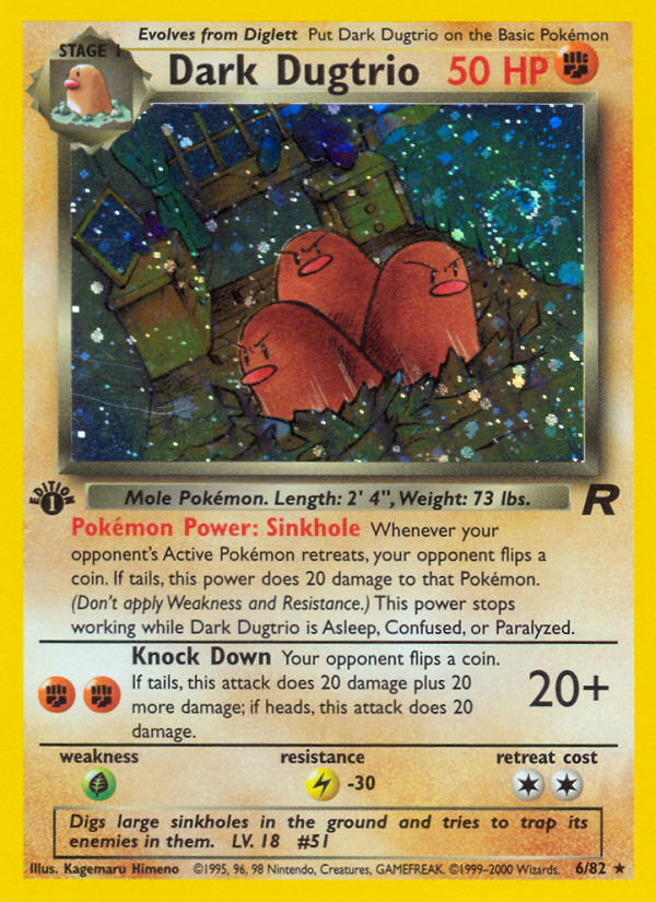 Dark Dugtrio - Pokémon TCG Card
