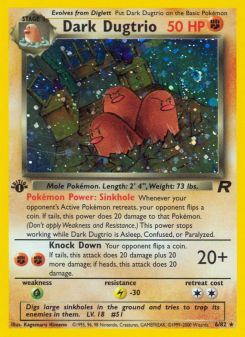 Dark Dugtrio - pokemon TCG Card