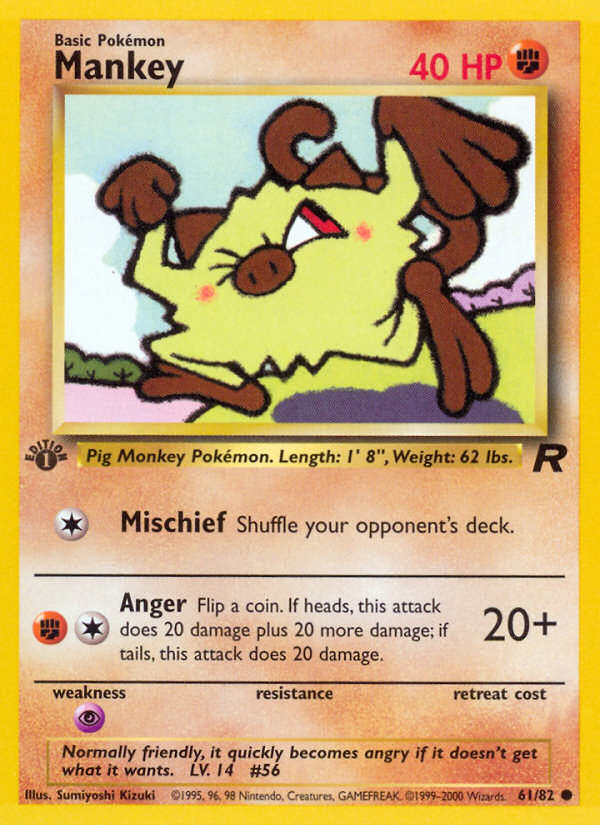 Mankey - Pokémon TCG Card