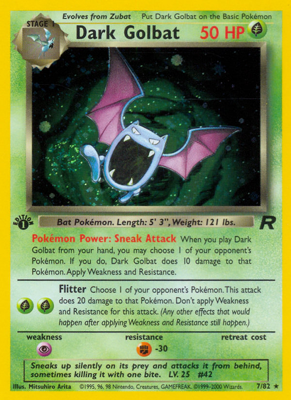 Dark Golbat - Pokémon TCG Card