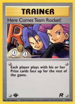 Here Comes Team Rocket! - pokemon TCG Card