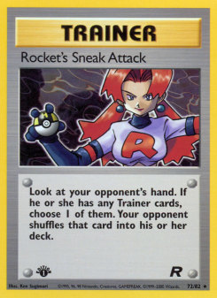 Rocket's Sneak Attack - pokemon TCG Card