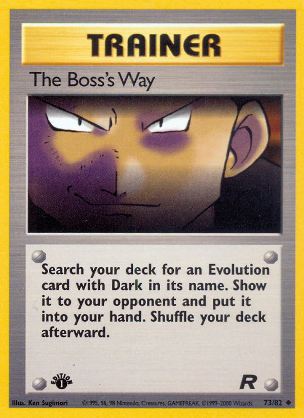 The Boss's Way - Pokémon TCG Card