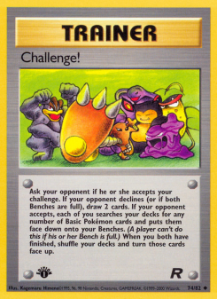 Challenge! - pokemon TCG Card
