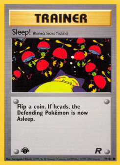 Sleep! - pokemon TCG Card