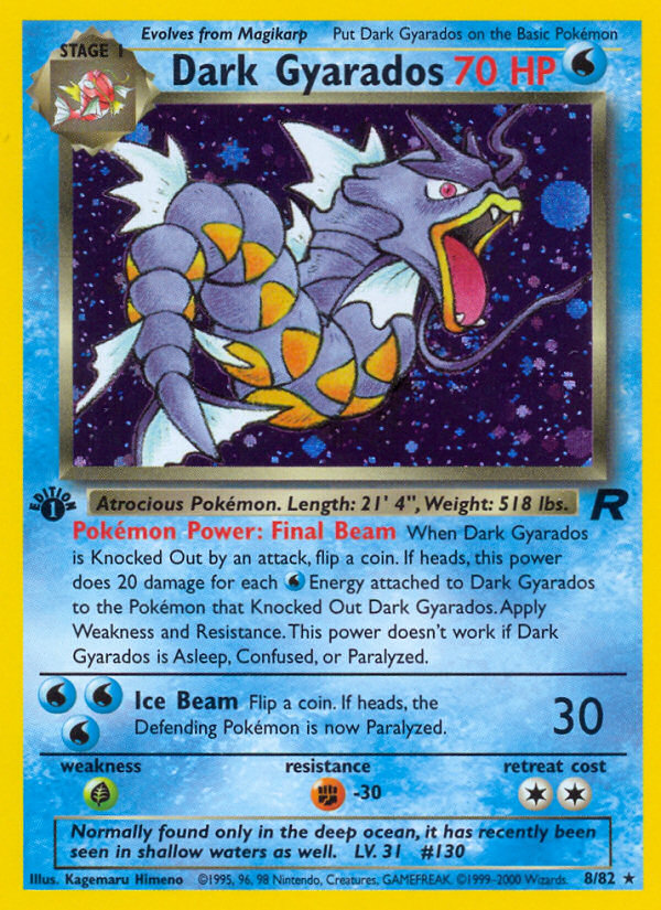 Dark Gyarados - Pokémon TCG Card