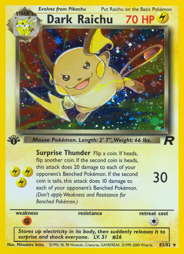 Dark Raichu - Pokémon TCG Card
