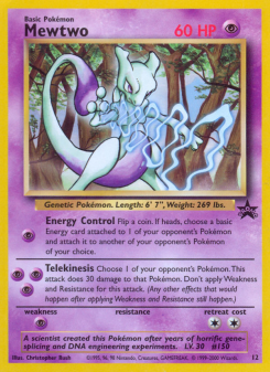 Mewtwo - pokemon TCG Card