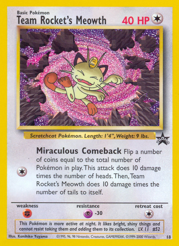 Team Rocket's Meowth - Pokémon TCG Card