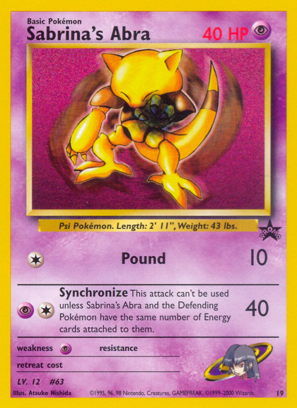 Sabrina's Abra - Pokémon TCG Card