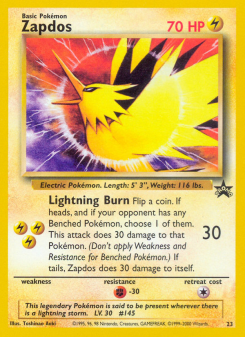 Zapdos - pokemon TCG Card