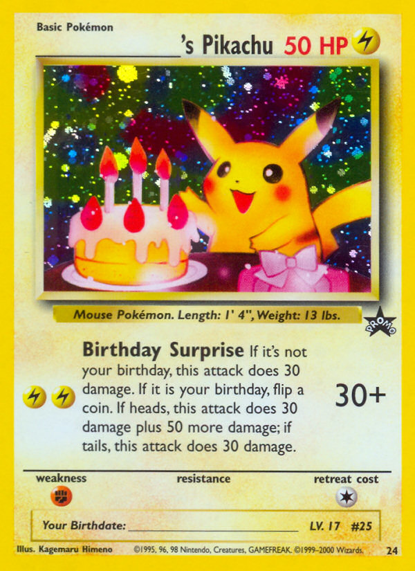 ___________'s Pikachu - Pokémon TCG Card