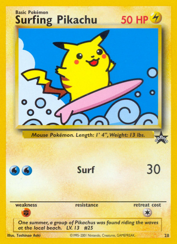 Surfing Pikachu - Pokémon TCG Card