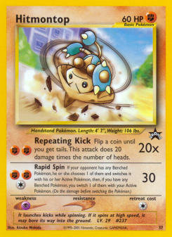 Hitmontop - pokemon TCG Card