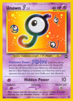 Unown [J] - pokemon TCG Card