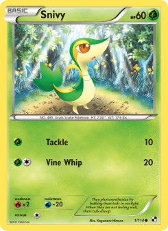 Snivy - pokemon TCG Card