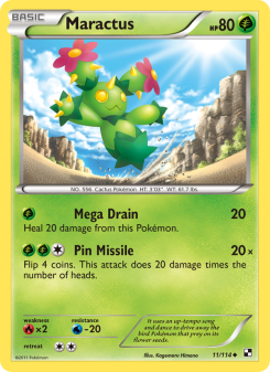 Maractus - pokemon TCG Card