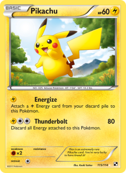 Pikachu - pokemon TCG Card