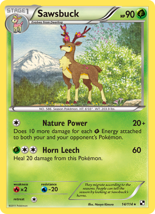 Sawsbuck - Pokémon TCG Card