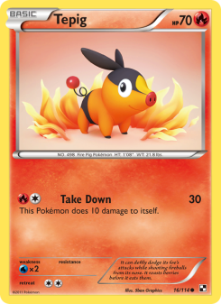 Tepig - pokemon TCG Card
