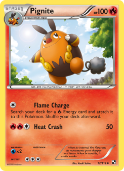 Pignite - pokemon TCG Card